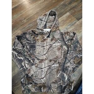 RED HEAD Mens Camouflage Hoodie Pullover Sweatshirt Size L